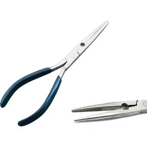 OdontoMed2011 6" Stainless Steel Needle Nose Fisherman's Pliers Fisherman Plier With Vinyl Grips