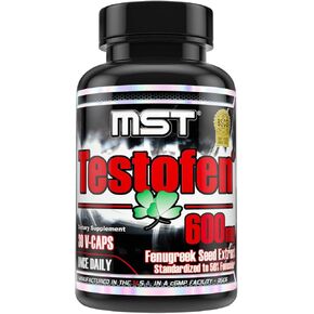 MST Testofen, Fenugreek Seed Extract, Standardized to 50% Fenuside™, 600mg, 30 Count, BSCG Certified Drug Free