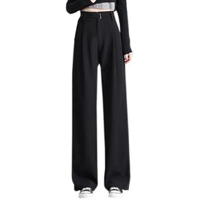 Betusline Women's Wide Leg Long Dress Pants Business Casual High Waisted Straight Office Trousers, White, X-Large