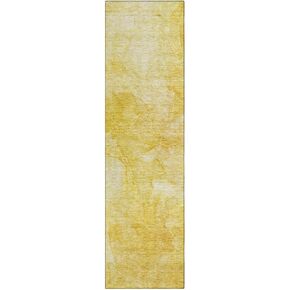 Addison Rugs Chantille ACN688 Gold 2'3" x 7'6" Indoor Outdoor Hallway Runner Rug, Easy clean, Machine Washable, Non Shedding, Kitchen Area Carpet for Bathroom, Patio, Laundry and Bedroom Rug