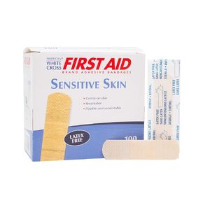 89114 Sensitive Skin Adhesive Strips, Sterile, 3 per 4" Width, 3" Length, Pack of 1200