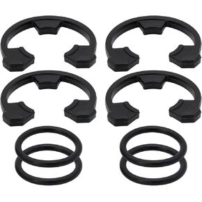 (4+4PCS) 3/4" Water Softener Clip and O-Ring Kit Compatible with GE Kenmore Eco Pure Eco Water Softener, Replace Parts for 7116713 and 7170288