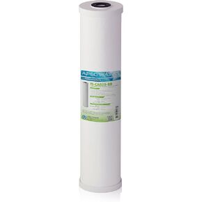 APEC Water Systems FI-CAB20-BB APEC 20" Whole House High Flow GAC Carbon Filter 4.5"X 20" (100,000 gallons), White