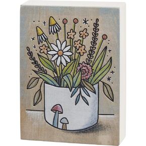 Primitives by Kathy Floral Vase Home Décor Sign