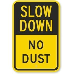 Lilyanaen New Metal Sign Aluminum Sign Slow Down No Dust Heavy-Duty Sign 80 mil for Outdoor & Indoor 8"x12"