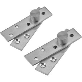 360 Degree Stainless Steel Concealing Hinges,2pcs Eccentric Shaft Hinge Pivot Hinge Rotating Hinge Door Pivot Hinges Up Down Shaft (Small)