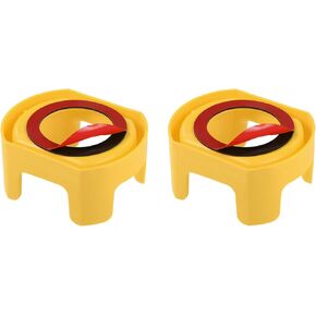 Two Feet Emergency Stop Guard Protective Cover, [for Push Button Switch] - 42mm / Yellow / 2 Pcs