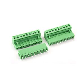 6Set 9-Pin 5.08mm Pitch Male Female PCB Screw Terminal Block