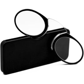 Armless Thin Reading Glasses - Clip on Nose Readers Mini Slim Lightweight for Men Women
