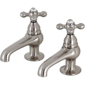 Kingston Brass CC7L8 Vintage Basin Tap Faucet, Brushed Nickel 4 x 3.5 x 1.75