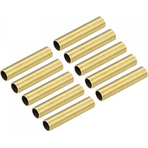 uxcell Brass Tube 2.5mm OD 0.5mm Wall Thickness 30mm Length Pipe Tubing for DIY 10 Pcs