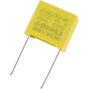 uxcell Safety Capacitors Polypropylene Film 0.47uF 275VAC X2 MKP 5 Pcs