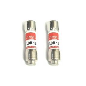 2 PCS KLDR-15 KLDR15 (15 Amp) KLDR 15A 600Vac Midget Time-Delay Fuse