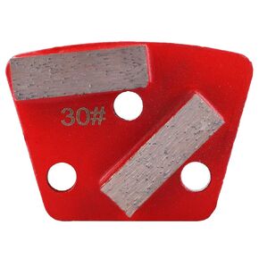 Trapezoid Grinding Pad, 3Pcs Trapezoid Floor Grinding Disc #30 Grit Metal Scraper Concrete Floor Grinder