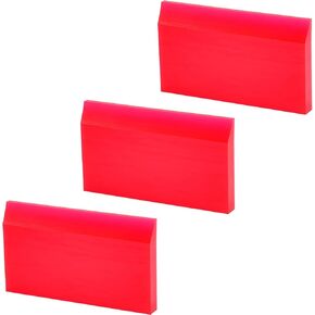 2-inch Extra Small Rubber Squeegee Flexible and Soft non scratching for Resin 3D Printing Cleanup, Car Rear Glass Cleaning, Mirror Cleaning, Window Tint Films, Pack of 3