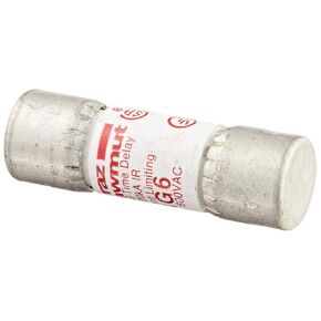 Mersen AG Amp-Trap Class G Fuse, 600VAC, 100kA AC, 6 Ampere, 13/32" Diameter x 1-5/16" Length