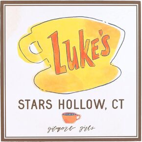 Gilmore Girls Lukes Diner 6 x 6 x 1.5 Inch MDF Wood Wall Art