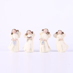 suruim Angel Figurines - Set of 4 Angel Statues for Women, Thanksgiving, Christmas, Home Decor, Memorial Gifts