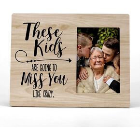 FONDCANYON These Kids Are Going To Miss You Like Crazy Picture Photo Frame, Grandparent Coach Teacher Picture Frame, End Of Year Teacher Gift, Nanny Gifts From Grandchildren Grandkids(4x6 Inch Photo)