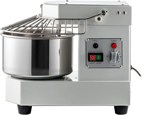 VEVOR Commercial Food Mixer, 7.3Qt Capacity, 450W Dual Rotating Dough Kneading Machine with Food-grade Stainless Steel Bowl, Security Shield & Timer Included, Baking Equipment for Restaurant Pizzeria in Saudi Arabia