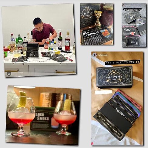 Cocktail Cards: 100 Cocktail Recipes to Master Cocktails in Bartender Flashcard Form with Step by Step Cocktail Instructions and Video Instructions in Saudi Arabia