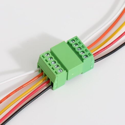 5Set 4P 2.54mm Pitch Screw Terminal Block Pluggable Connector,Pluggable Quick Male and Female Connector for 28-16AWG(5Set 4P) in Kuwait