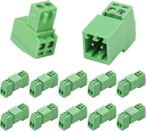 5Set 4P 2.54mm Pitch Screw Terminal Block Pluggable Connector,Pluggable Quick Male and Female Connector for 28-16AWG(5Set 4P) in Saudi Arabia