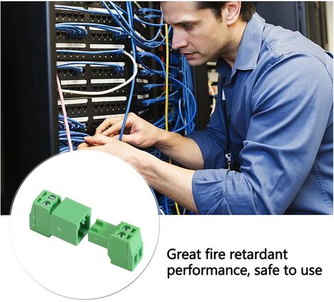 5Set 4P 2.54mm Pitch Screw Terminal Block Pluggable Connector,Pluggable Quick Male and Female Connector for 28-16AWG(5Set 4P) in Saudi Arabia