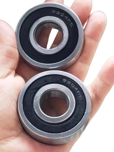 6304-2RSbearing Steel Double Rubber Seal Bearings 20x52x15mm, Pre-Lubricated and Stable Performance and Cost Effective, Deep Groove Ball Bearings(2 Pcs) in Kuwait