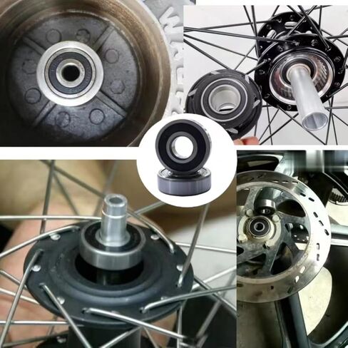 6304-2RSbearing Steel Double Rubber Seal Bearings 20x52x15mm, Pre-Lubricated and Stable Performance and Cost Effective, Deep Groove Ball Bearings(2 Pcs) in Kuwait