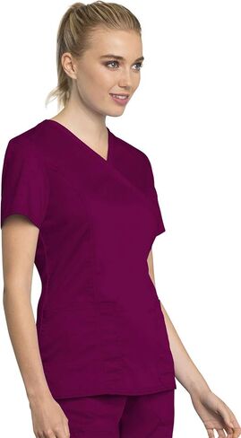 Cherokee Women Scrubs Top Workwear Revolution Tech Mock Wrap WW775AB in Saudi Arabia