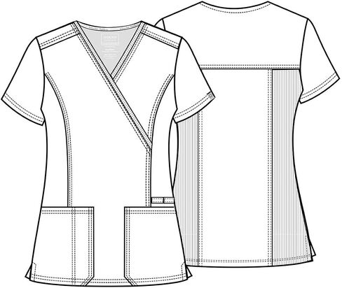 Cherokee Women Scrubs Top Workwear Revolution Tech Mock Wrap WW775AB in Saudi Arabia