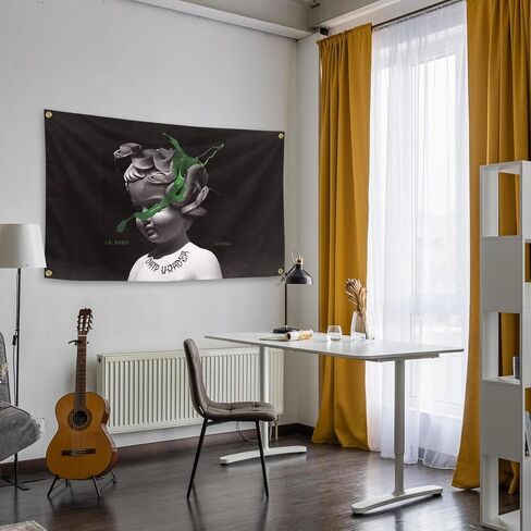 Lil Baby Close Friends Music Art Tapestries 3x5 Feet Banner Funny Man Cave Wall Decor with 4 Brass Grommets for College Dorm Room Decor,Outdoor,Parties gifts, travel, events, festivals.. in Saudi Arabia