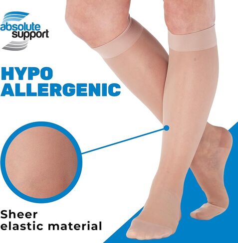 Made in USA - Travel Sheer Compression Socks 15-20mmHg for Women - ATRAVEL101 in Saudi Arabia