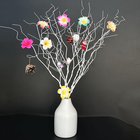 5 قطع بيضاء 29.5 بوصة فروع اصطناعية من الصفصاف المجعد المرجاني الجاف الأغصان نباتات وهمية انحناء العصي ينبع DIY الحرفية المزهريات المنزل الزفاف حديقة فندق مكتب ديكور in Kuwait