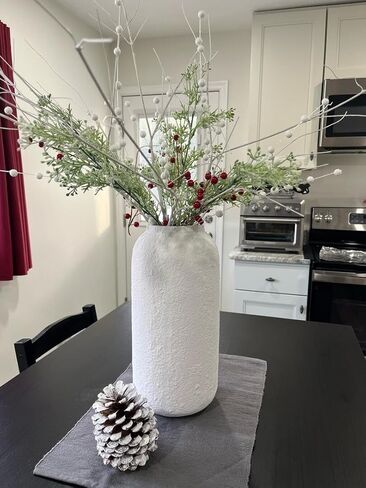 5 قطع بيضاء 29.5 بوصة فروع اصطناعية من الصفصاف المجعد المرجاني الجاف الأغصان نباتات وهمية انحناء العصي ينبع DIY الحرفية المزهريات المنزل الزفاف حديقة فندق مكتب ديكور in Kuwait