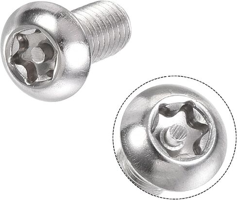 برغي آلة أمان توركس M8x25mm من uxcell، 20 قطعة براغي رأس عموم داخل العمود، 304 مسامير تثبيت من الفولاذ المقاوم للصدأ in Saudi Arabia