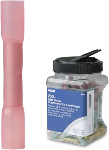 Ancor 22-18 AWG موصلات شرنك حراري - 250 قطعة - برطمان in Saudi Arabia