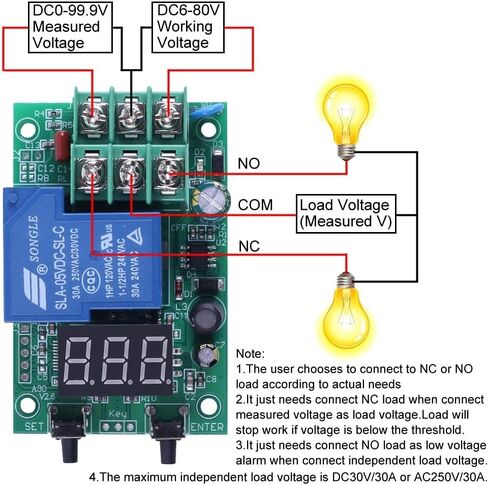 DONGKER A30-U3 Voltage Monitor Module,DC 99.9V Voltage Protection Module for Industrial Control Equipment & Instrumentation Test in Saudi Arabia
