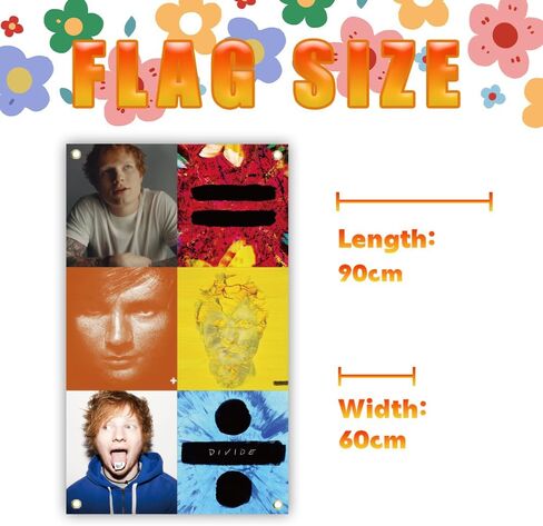 KizmiQ Ed Tapestry Sheeran Tapestries With 4 Brass Grommets For College Dorm Room Decoration 2x3 Ft in Saudi Arabia