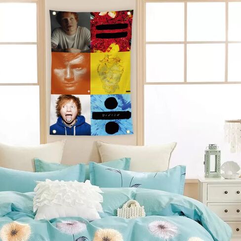 KizmiQ Ed Tapestry Sheeran Tapestries With 4 Brass Grommets For College Dorm Room Decoration 2x3 Ft in Saudi Arabia