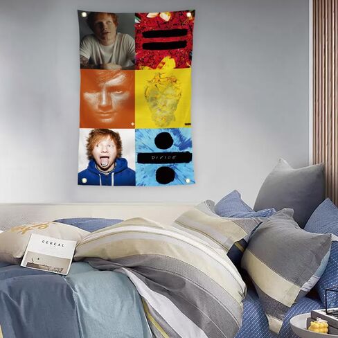 KizmiQ Ed Tapestry Sheeran Tapestries With 4 Brass Grommets For College Dorm Room Decoration 2x3 Ft in Saudi Arabia