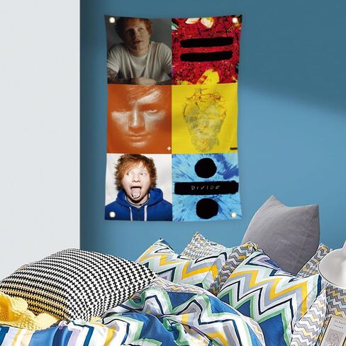 KizmiQ Ed Tapestry Sheeran Tapestries With 4 Brass Grommets For College Dorm Room Decoration 2x3 Ft in Saudi Arabia