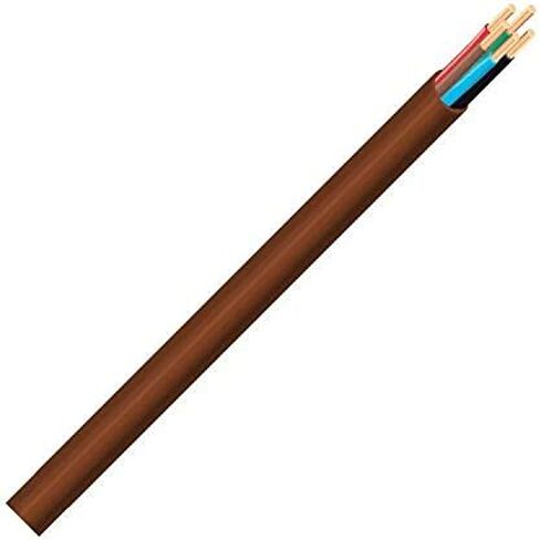 Thermostat Wire 18/8 18 Gauge 8 Conductor ETL 18-8 50 Feet Brown (18-8 Brown, 50Feet) in Saudi Arabia