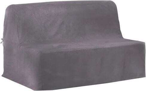 غطاء أريكة لأريكة IKEA Lycksele Lovas، بديل غطاء نوم مزدوج المقعد Lycksele، مقاس 55 بوصة/58 بوصة × 75 بوصة (رمادي) in Saudi Arabia