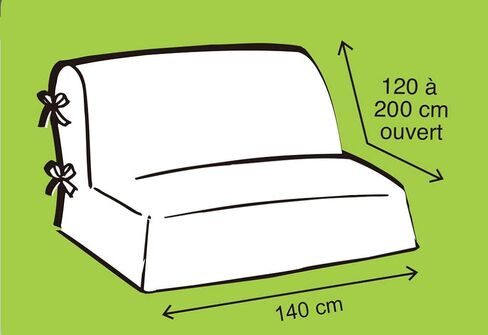 غطاء أريكة لأريكة IKEA Lycksele Lovas، بديل غطاء نوم مزدوج المقعد Lycksele، مقاس 55 بوصة/58 بوصة × 75 بوصة (رمادي) in Saudi Arabia