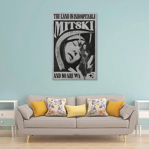 ملصق ميتسكي مغني ملصق ملصق ملصق عتيق لوحة زخرفية من القماش وملصقات جدارية وصورة فنية مطبوعة ملصقات ديكور لغرفة النوم العائلية الحديثة 12 × 18 بوصة (30 × 45 سم) in Kuwait