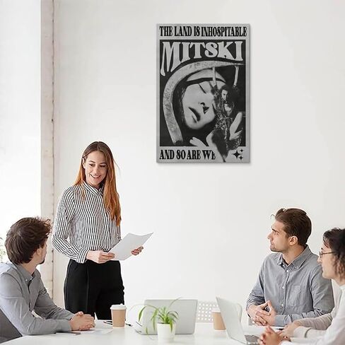 ملصق ميتسكي مغني ملصق ملصق ملصق عتيق لوحة زخرفية من القماش وملصقات جدارية وصورة فنية مطبوعة ملصقات ديكور لغرفة النوم العائلية الحديثة 12 × 18 بوصة (30 × 45 سم) in Kuwait