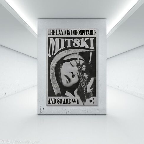 ملصق ميتسكي مغني ملصق ملصق ملصق عتيق لوحة زخرفية من القماش وملصقات جدارية وصورة فنية مطبوعة ملصقات ديكور لغرفة النوم العائلية الحديثة 12 × 18 بوصة (30 × 45 سم) in Kuwait