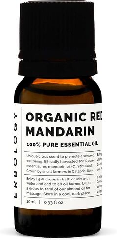 Erbology Organic Pure Bergamot Essential Oil 0.34 fl oz - Cleansing & Uplifting - Small Batch - Sustainably Sourced Straight from Farm in Italy in Saudi Arabia